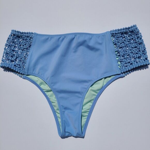 Victoria's Secret Bikini Bottom Dusty Blue Medium - Picture 1 of 4